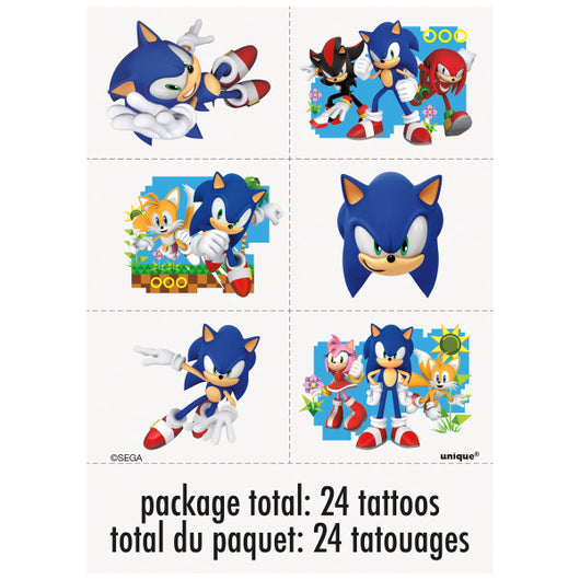 Sonic the Hedgehog Tattoos, 24ct