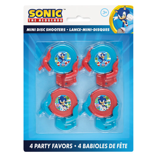 Sonic the Hedgehog Disc Shooter Favors, 4ct