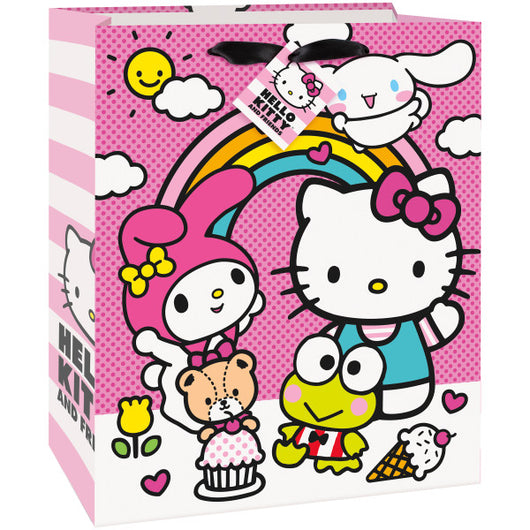 Hello Kitty and Friends Large Gift Bag with Ribbon Handle