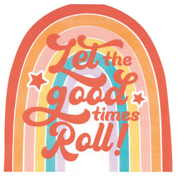 Rainbow Roller Skate Rainbow-Shaped Luncheon Napkins, 16ct