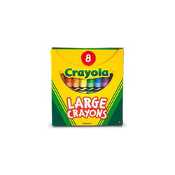 Crayola 8 Ct Large Crayons - Tuck Box (144)