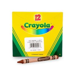 Crayola Bulk Crayons, Regular Size, 12 per Box - Brown (24)