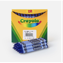 Crayola Bulk Crayons, Regular Size,12 per Box - Blue (24)