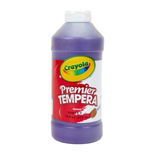 Crayola Premier Tempera Paint, 16 oz. Bottle - Violet (Purple) (12)