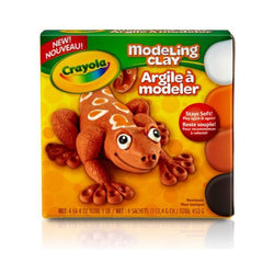 Crayola Modeling Clay Natural Colors -Black, White, Orange, Light Brown 4oz. (12)