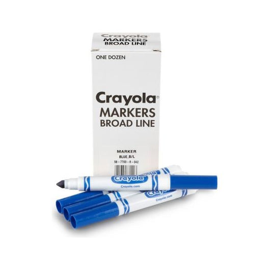 Crayola Bulk Markers, Conical Tip-Blue (6)