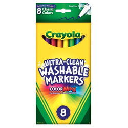 Crayola 8 ct. Ultra-Clean Washable Classic, Fine Line, Color Max
Markers (24)