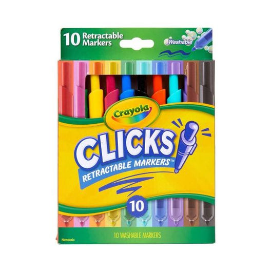 Crayola 10ct. Clicks Retractable Washable Markers (24)