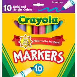 Crayola 10 Ct Assorted, Broad Line  Markers (24)