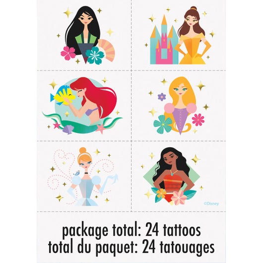 Disney Princess Tattoos, 24ct