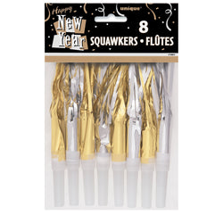 New Years Fringe Squawkers Silver & Gold, 8ct