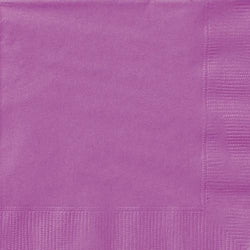 Pretty Purple Solid Beverage Napkins, 20ct