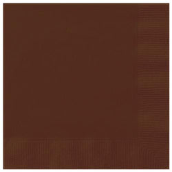 Brown Solid Luncheon Napkins, 20ct