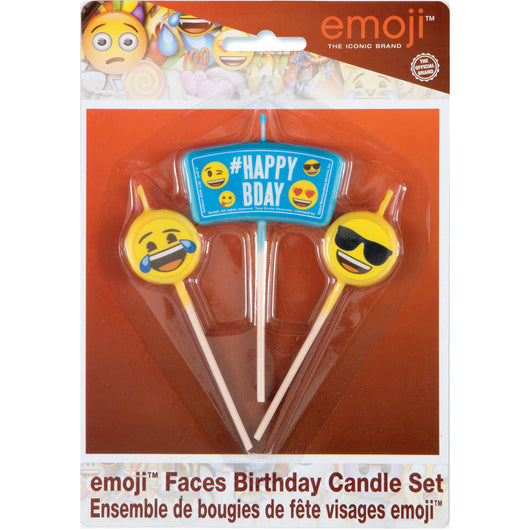 Emoji Birthday Candle Set