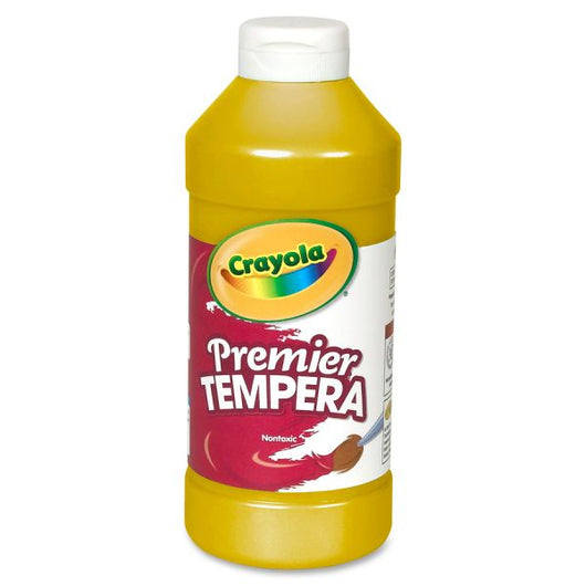 Crayola Premier Tempera Paint, 16oz. Bottle - Gold (12)