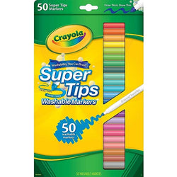 Crayola Washable Super Tips Markers 50ct. (24)