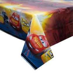 Disney Cars 3 Movie Rectangular Plastic Table Cover, 54