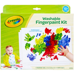 Crayola My First Crayola Washable Fingerpaint Kit, Stage 1 (6)